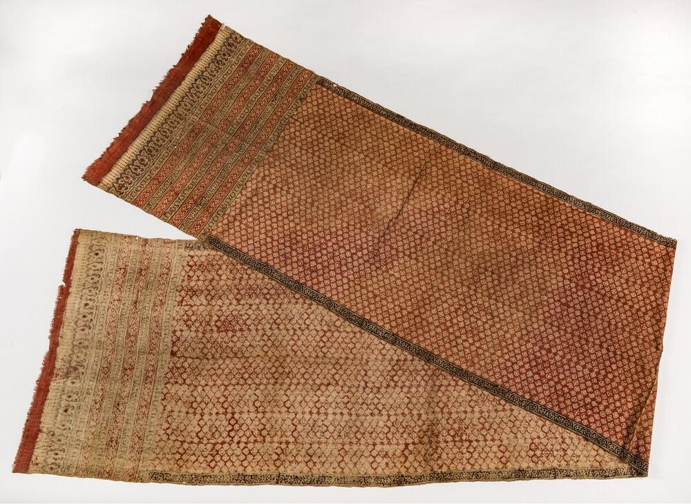 Handgestempelde doek