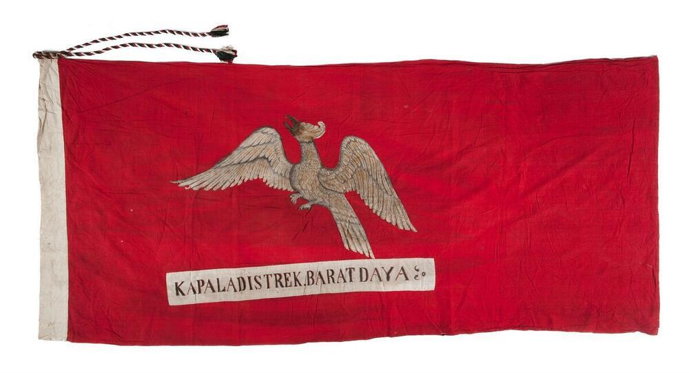 Lansiersvlag van het districtshoofd van Barat Daja