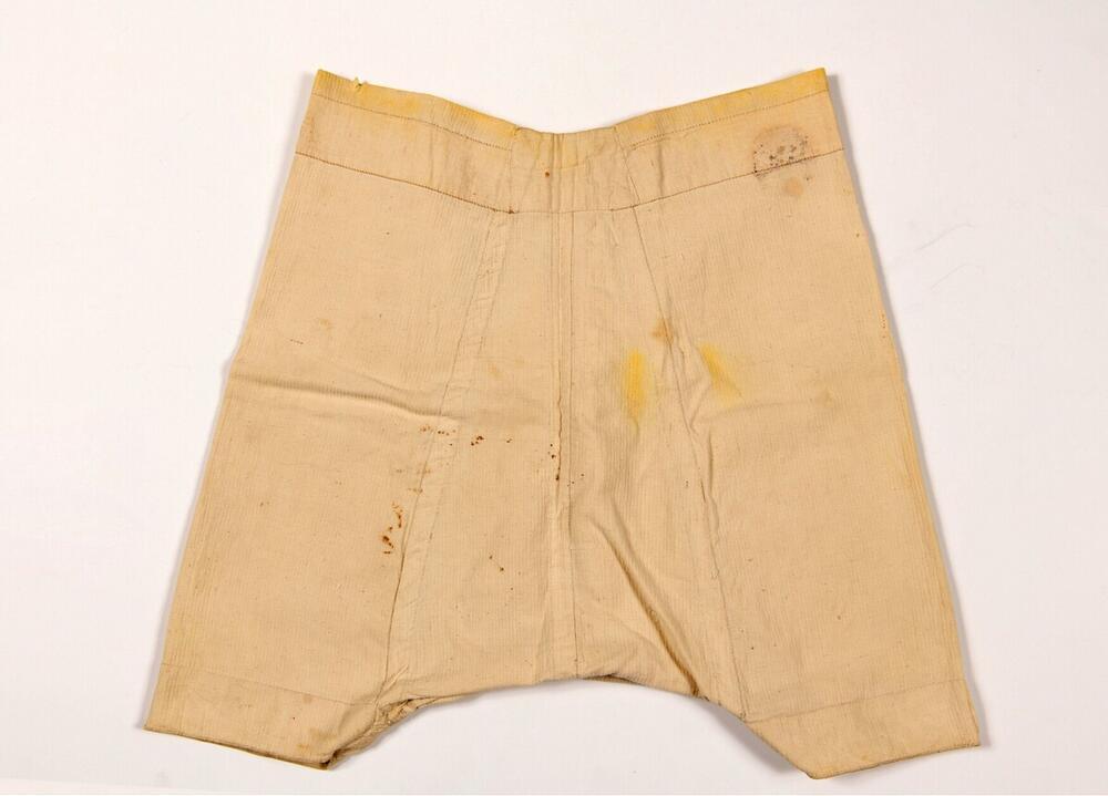 Beige katoenen mannenbroek