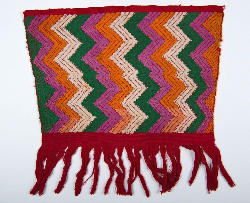 Doek met zigzaglijnen