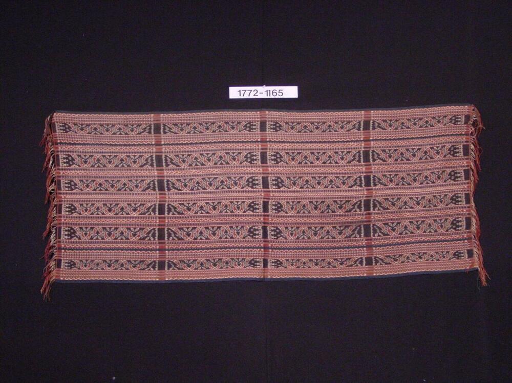 Katoenen schouderdoek voor mannen met ornament in scheringikat