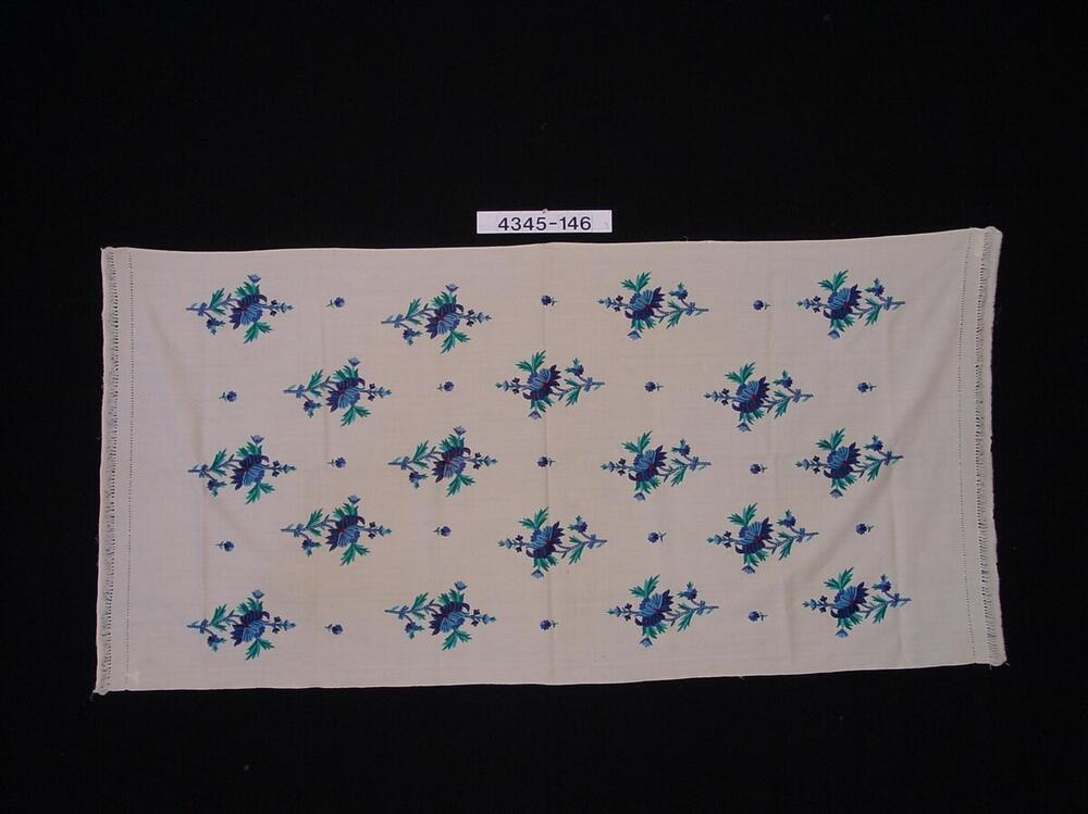 Geborduurde katoenen omslagdoek