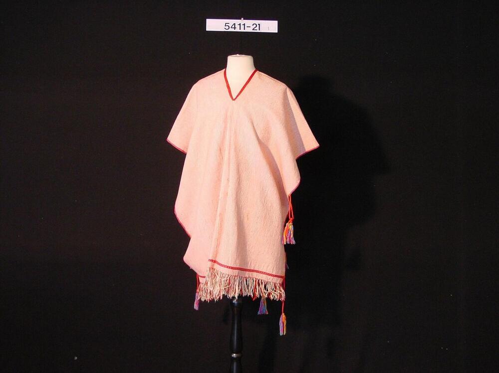 Mannenblouse met fijn streeppatroon en franjes
