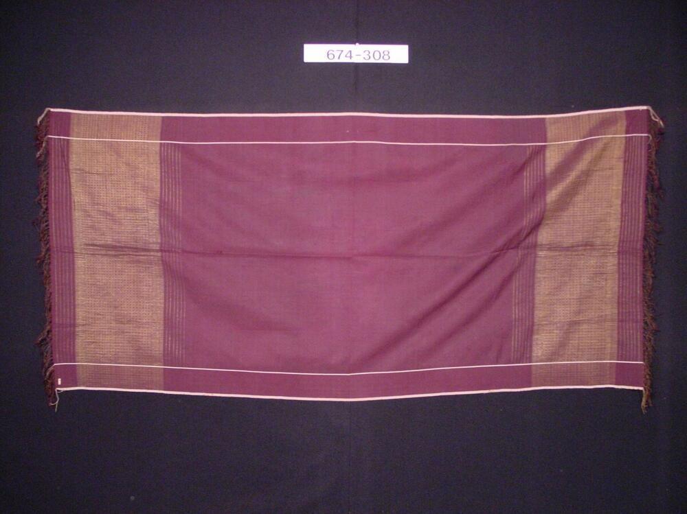 Zijden heupdoek met ornament van gouddraad