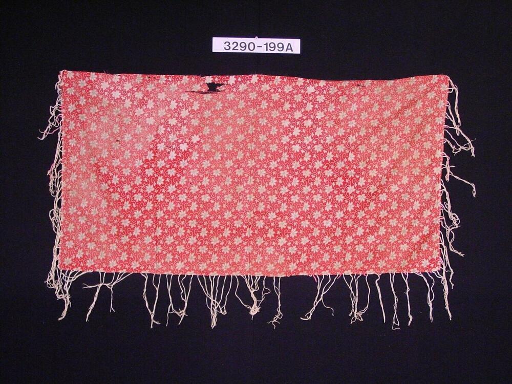 Katoenen schouderdoek met franje