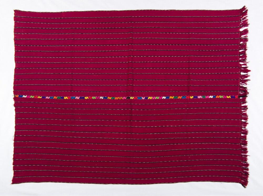 Gestreepte bordeauxrode doek