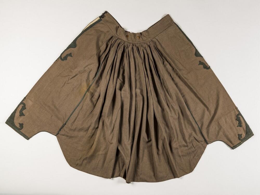 Katoenen broek met koordversiering