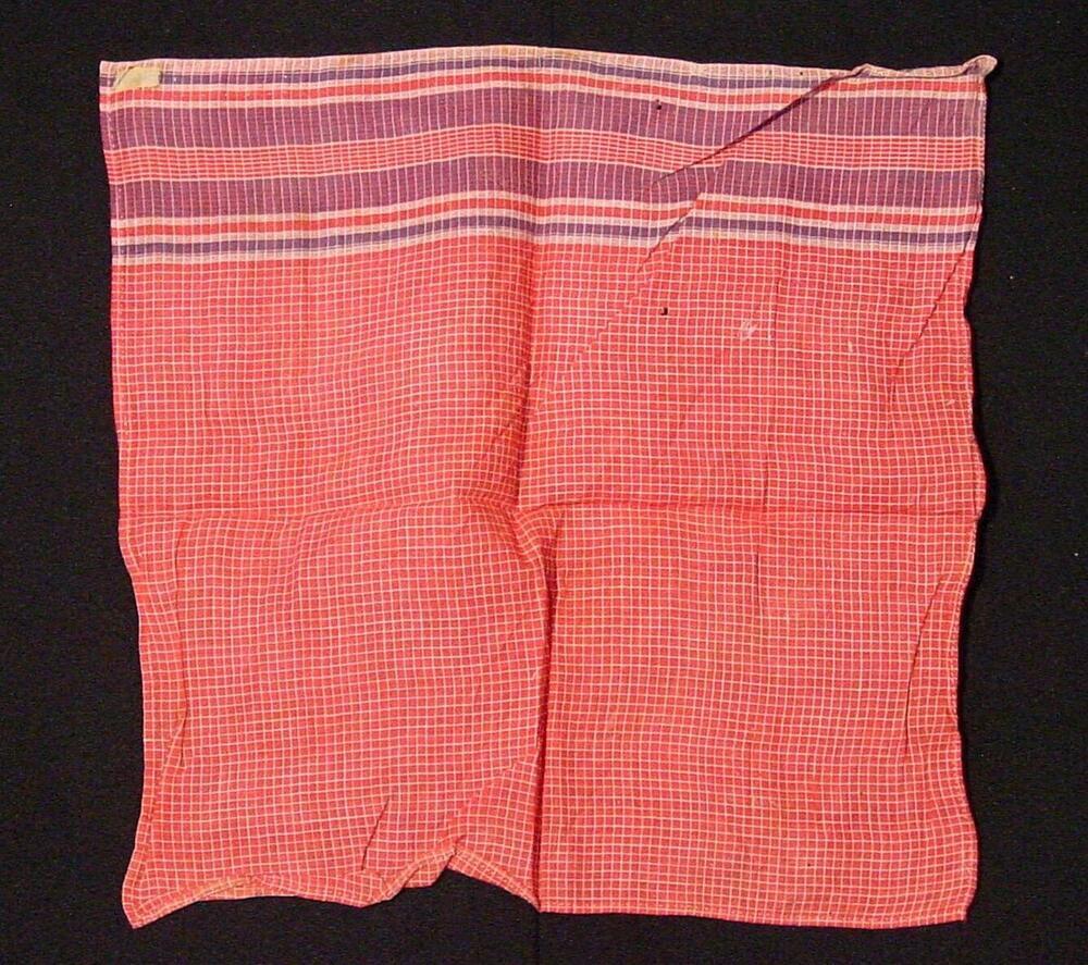 Katoenen doek met ingeweven ruitpatroon