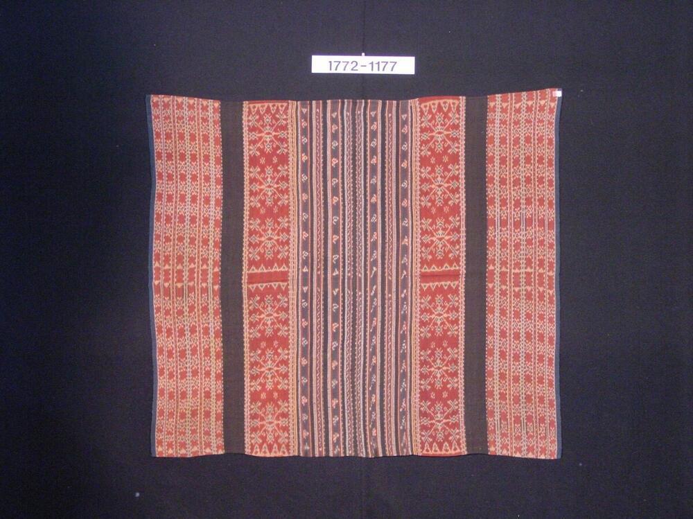 Katoenen vrouwenkokerrok met ornament in scheringikat