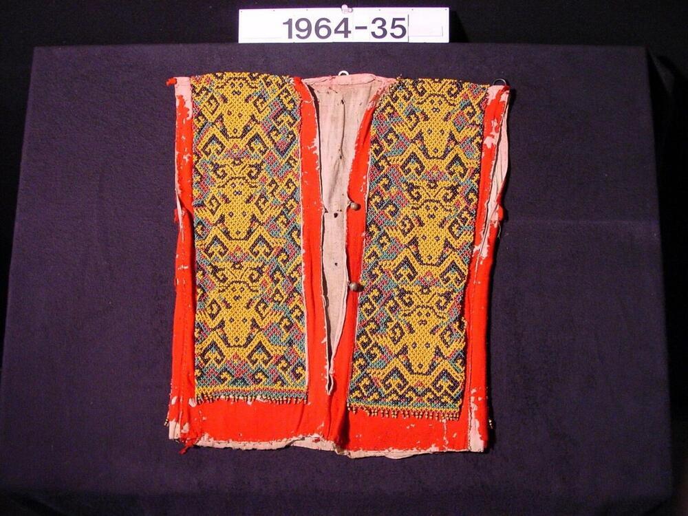 Jacket with bead decoration
