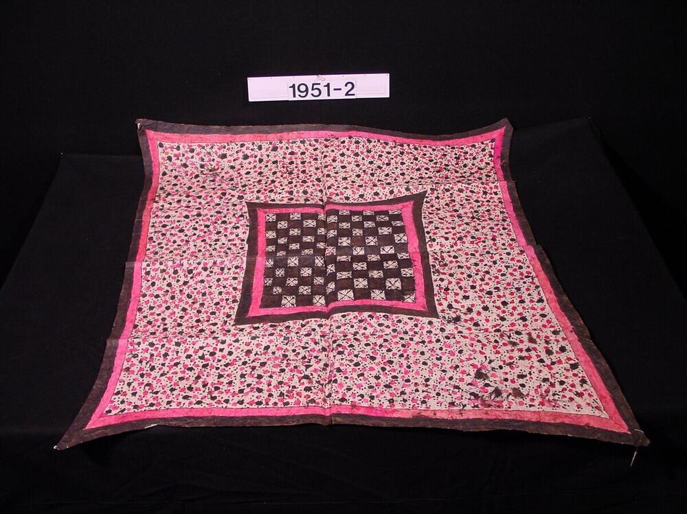 Painted barkcloth headcloth