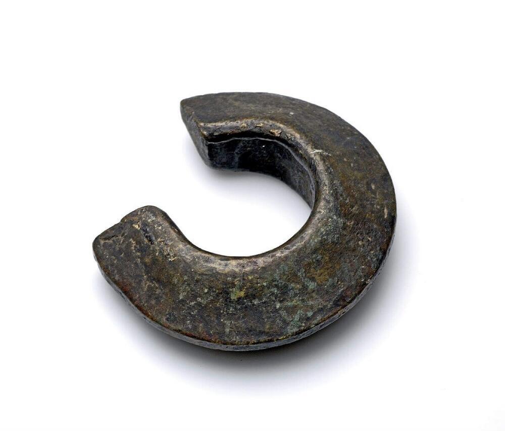 Massief bronzen enkelband