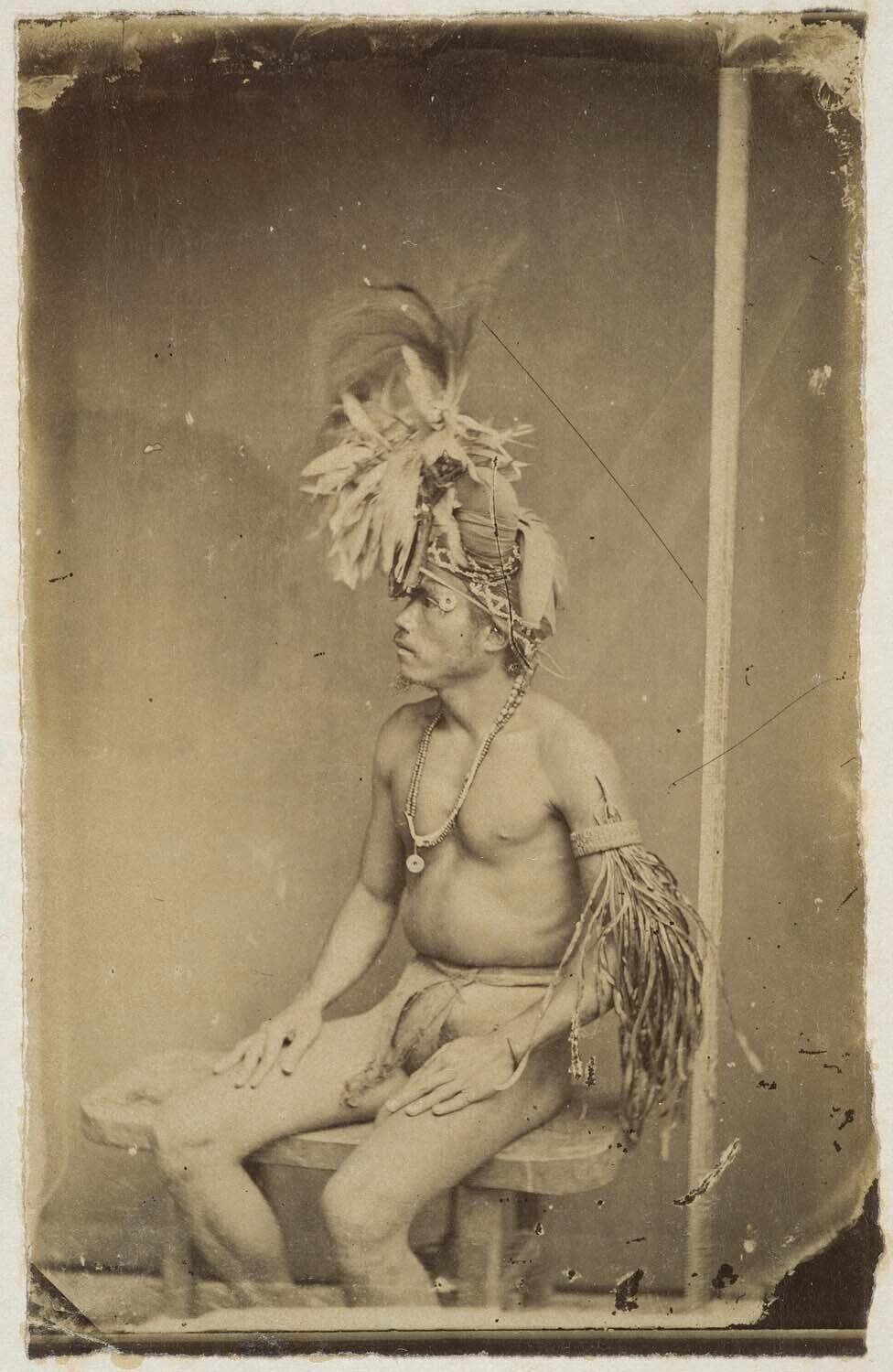 Portrait of an Alfuru man from Seram