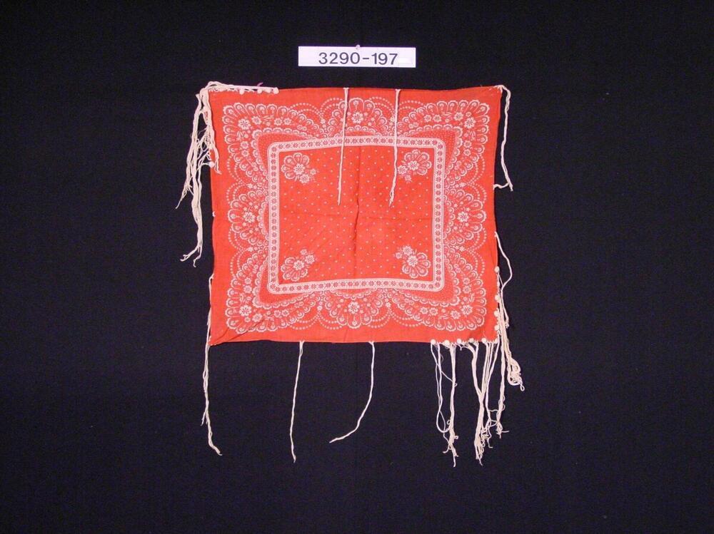 Katoenen schouderdoekje met franjes