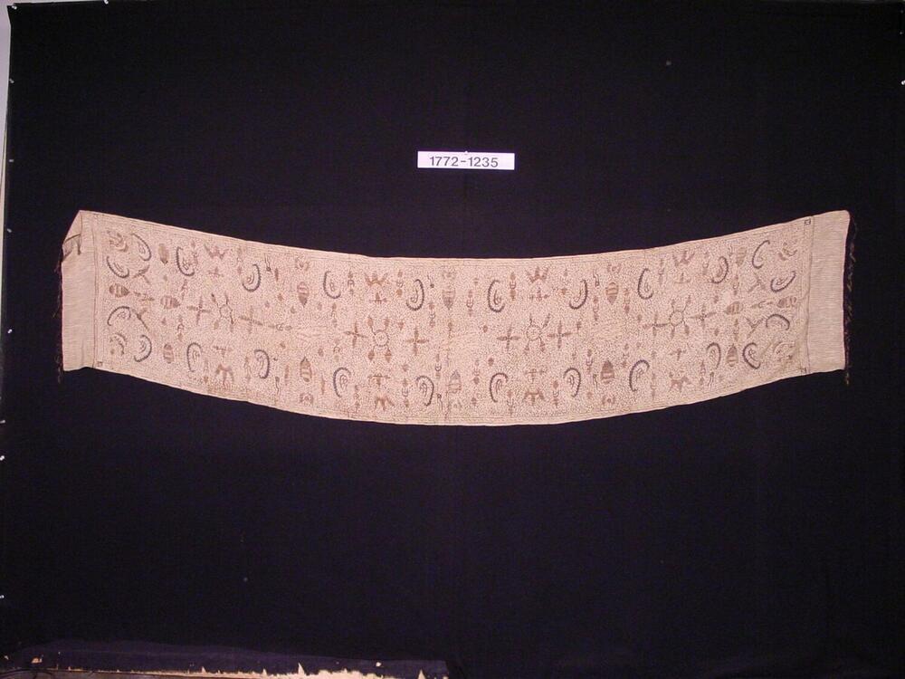 Gebatikte zijden schouderdoek