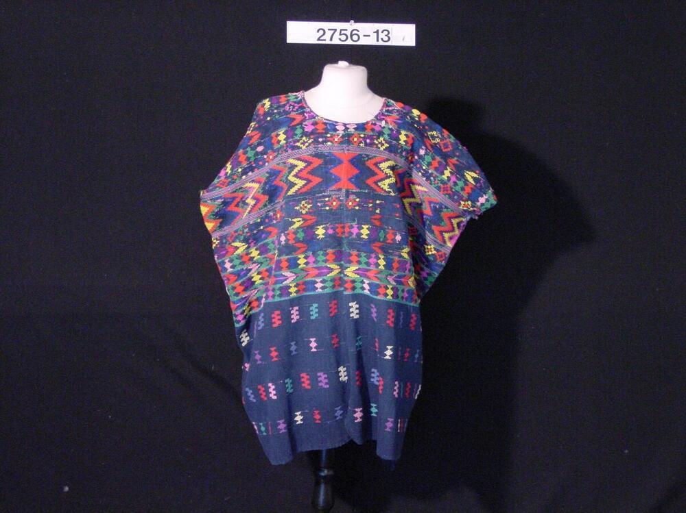 Katoenen vrouwenblouse met kleurige motieven