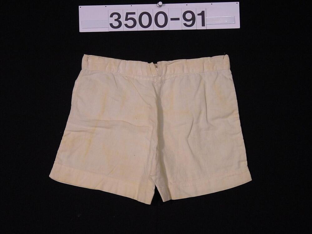 Wit katoenen korte broek voor jongens