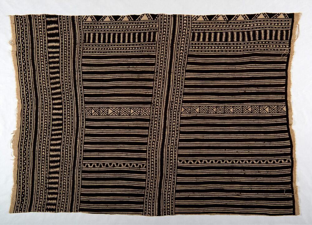 Wrapover skirt, bogolanfini