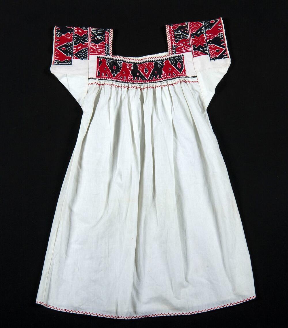 Witte blouse met motieven van vogels en bloemen