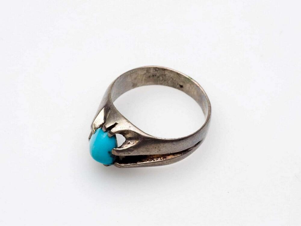 Zilveren ring met turkoois
