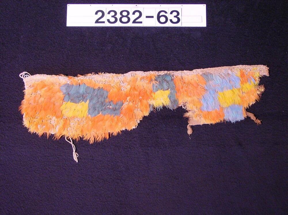 Fragment of a band with feather decoration