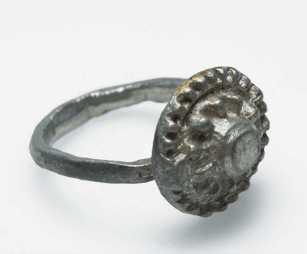 Tinnen vingerring voor meisjes