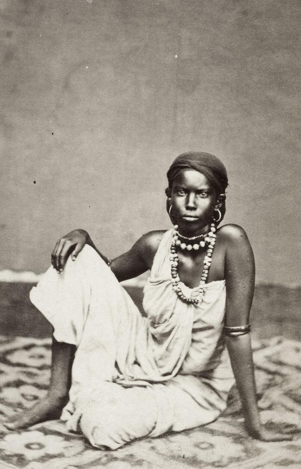 Studio portrait of a woman