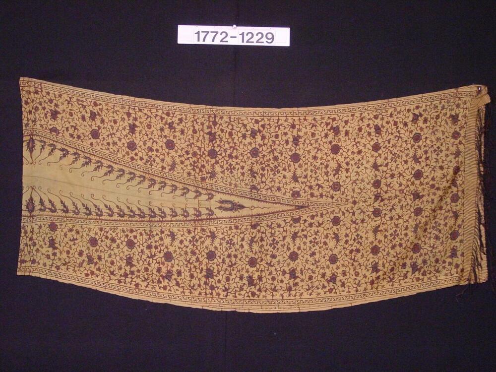 Gebatikte zijden schouderdoek