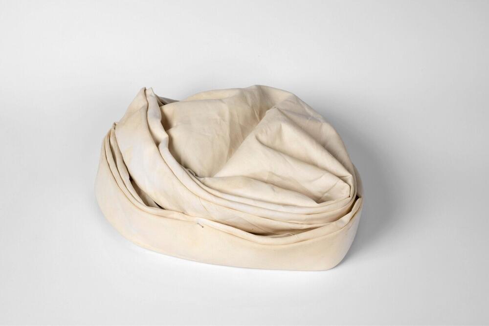 Katoenen Surinaams-Creoolse hoofddoek voor rouwdracht