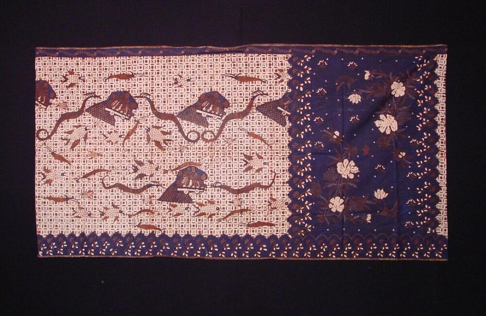 Gebatikte katoenen kokerrok