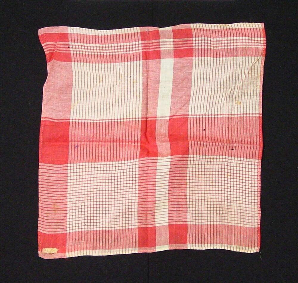 Katoenen doek met ingeweven ruitpatroon