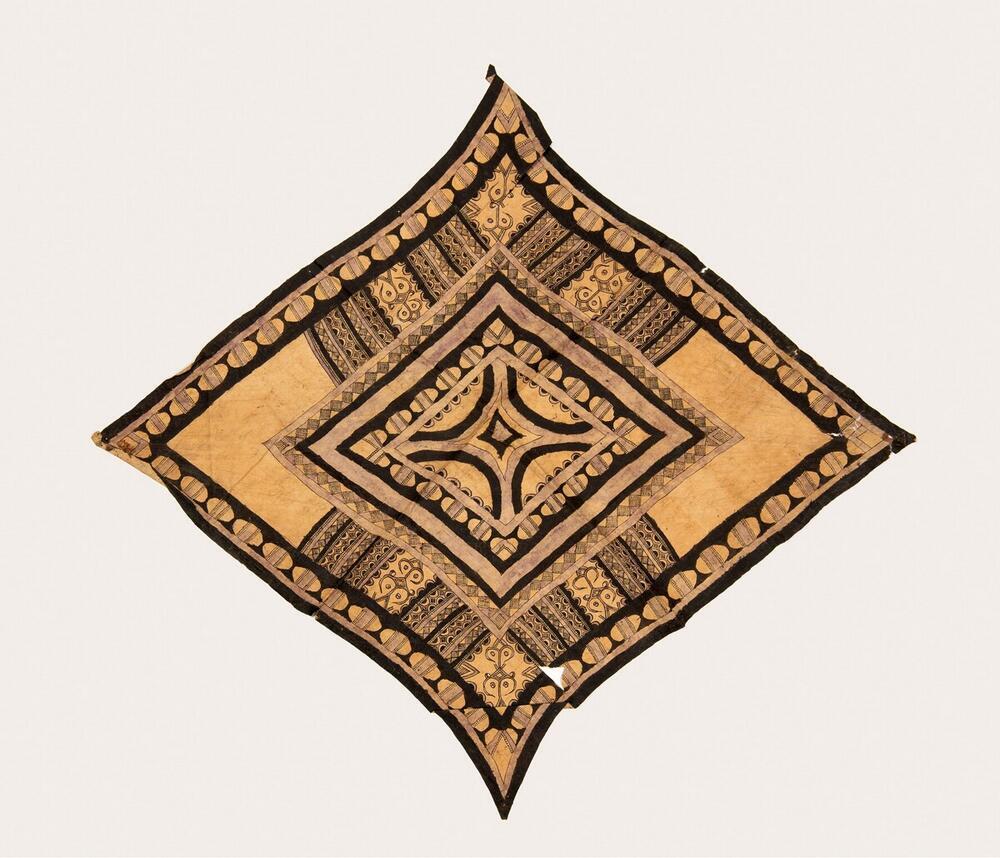 Painted barkcloth headcloth