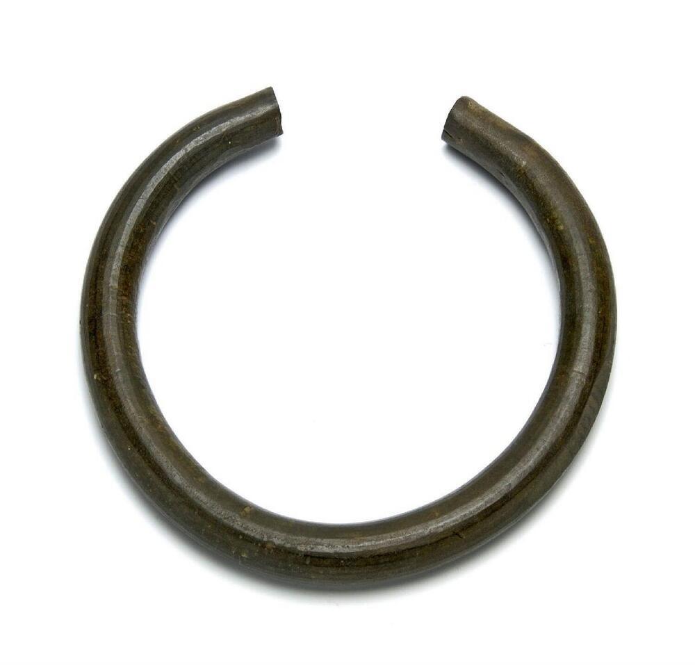 Koperen gladde halsring