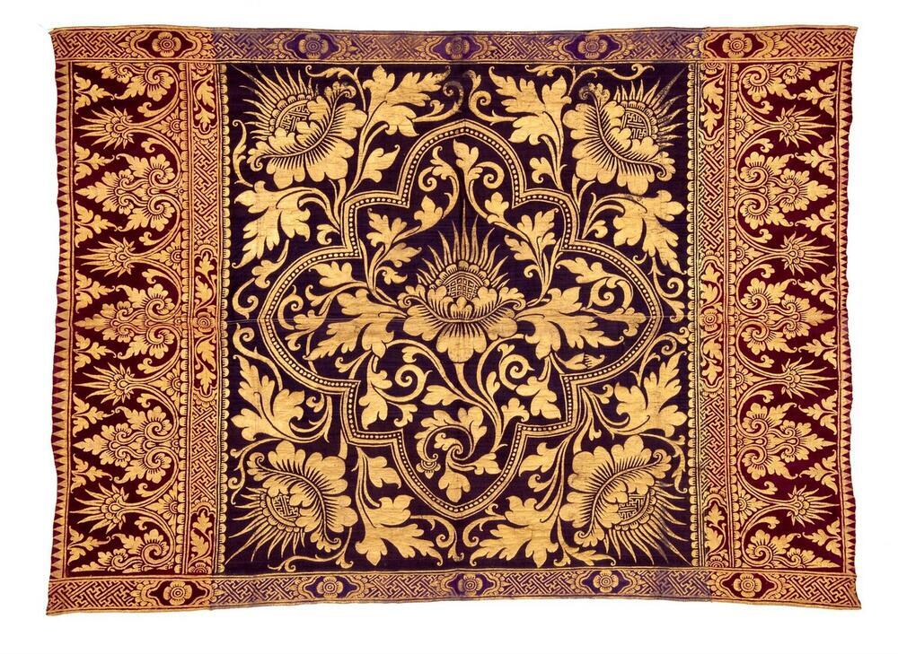 Doek versierd met bladgoud