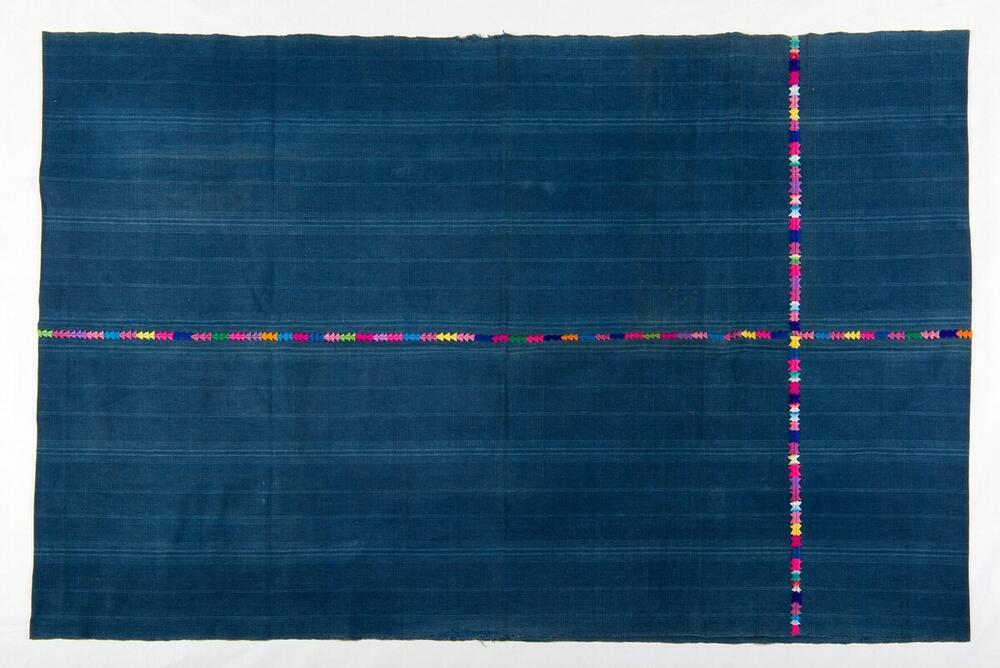 Blauwe wikkelrok