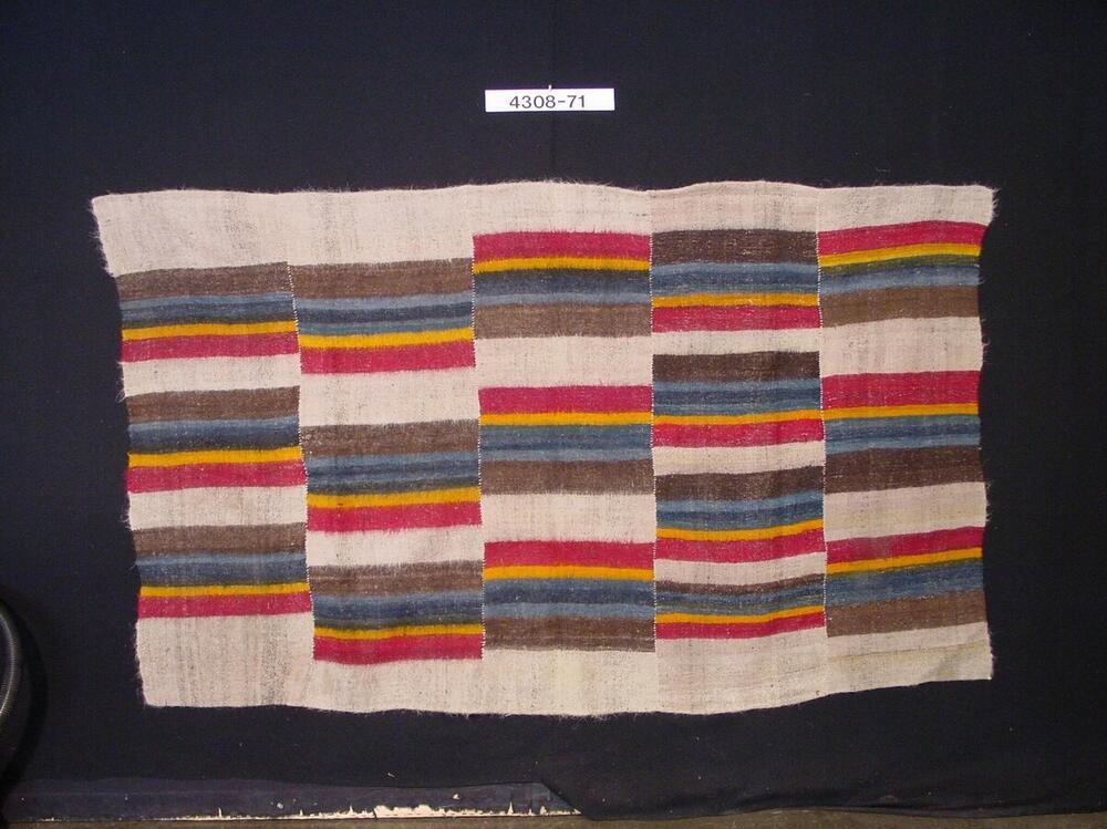 Deken of omslagdoek met verschillende kleurvlakken