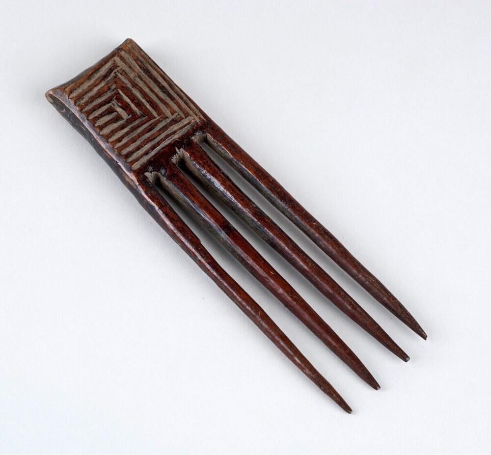 Houten haarkam