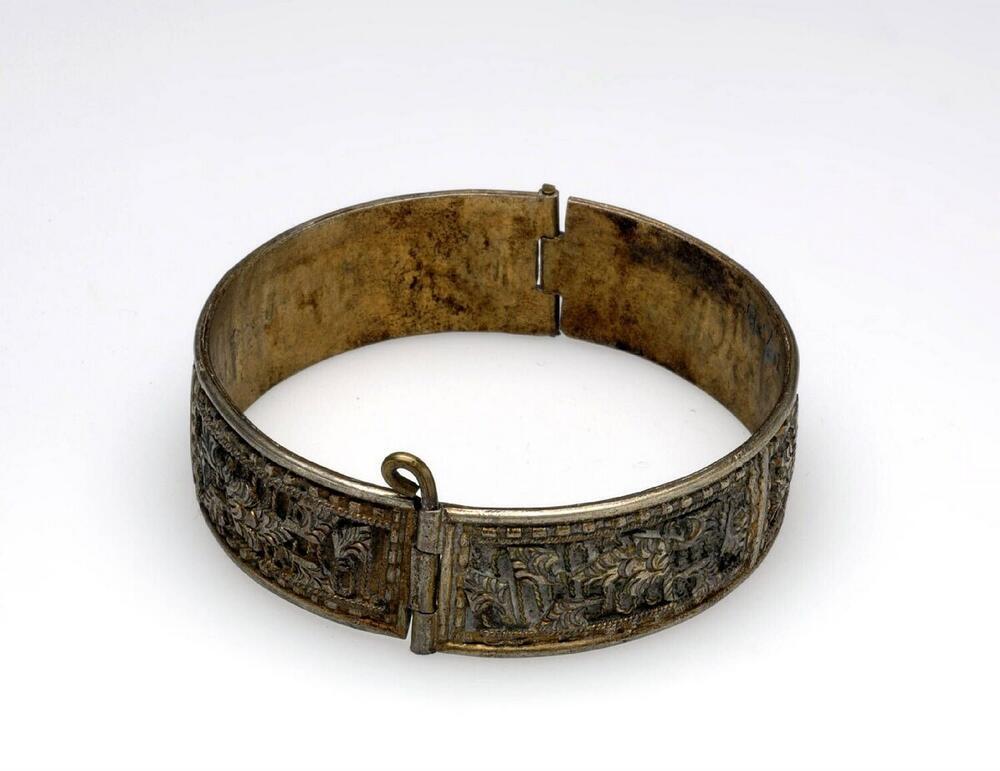 Verguld zilveren armband bestaande uit twee delen