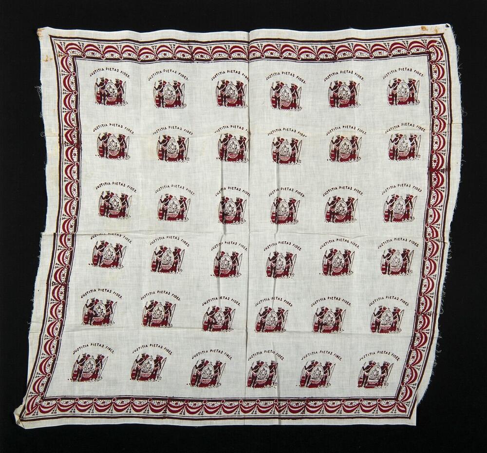 Hoofddoek met het wapen van Suriname