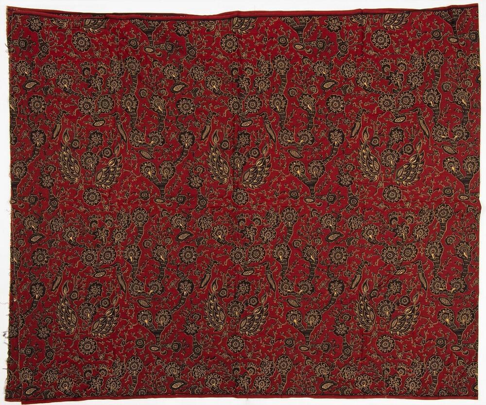 Bedrukt katoenen wikkelrok met batikpatroon
