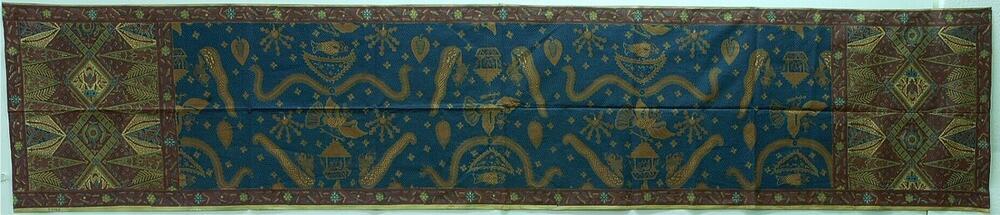 Schouderdoek met batikpatroon