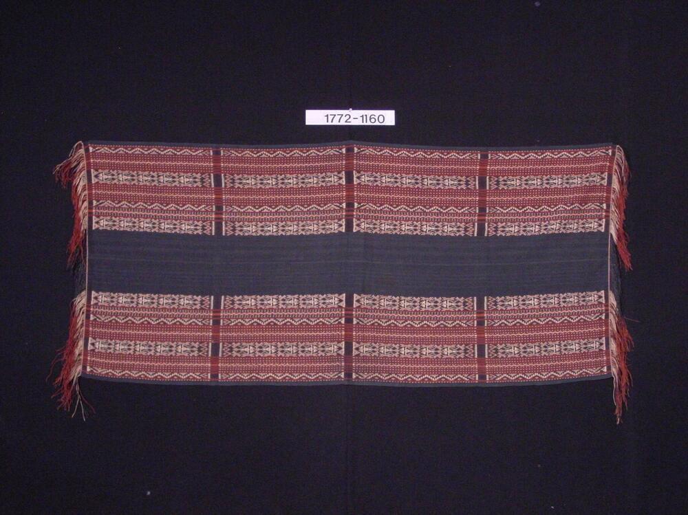 Katoenen schouderdoek met ornament in scheringikat