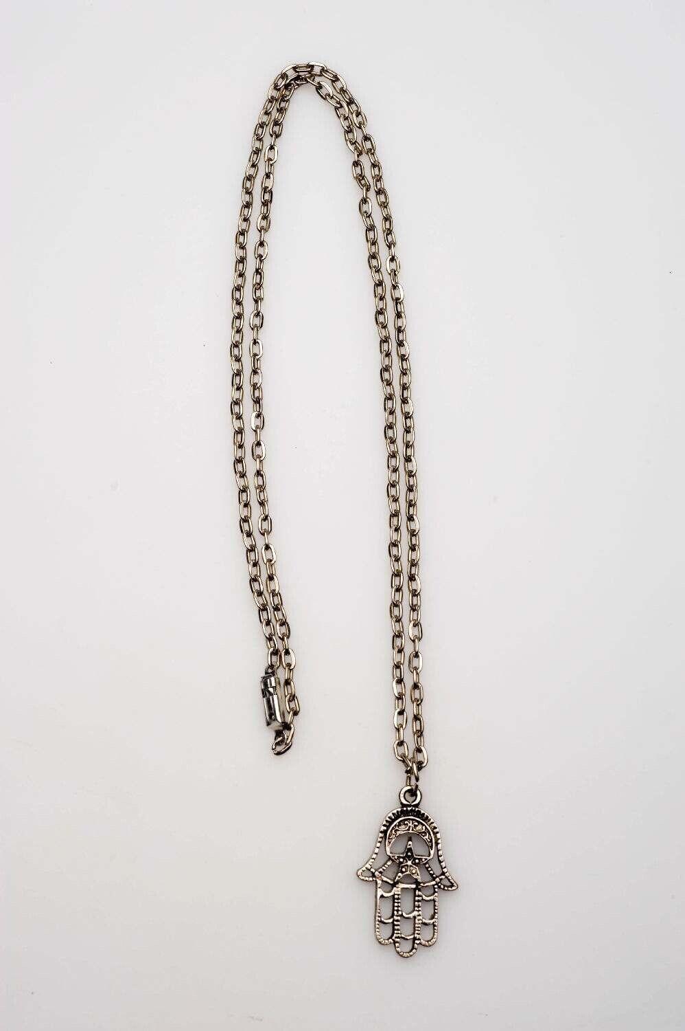 Metalen halsketting met hand van Fatima