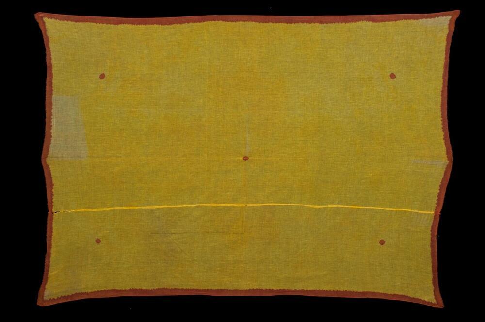 Katoenen omslagdoek met plangi ornament
