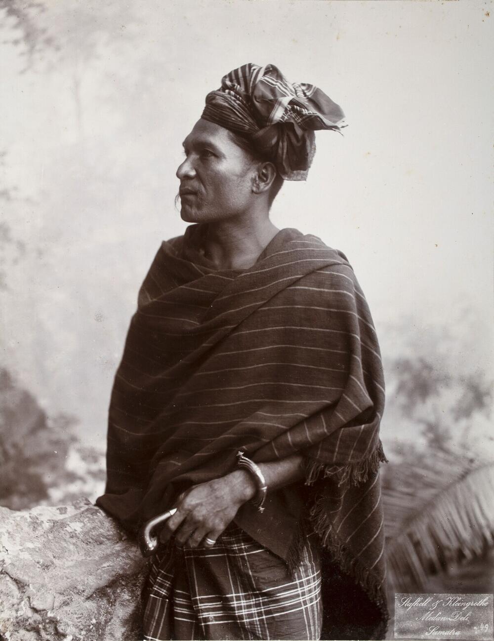 Portret van panghulu Sialang Bula, een Simalungun Batak