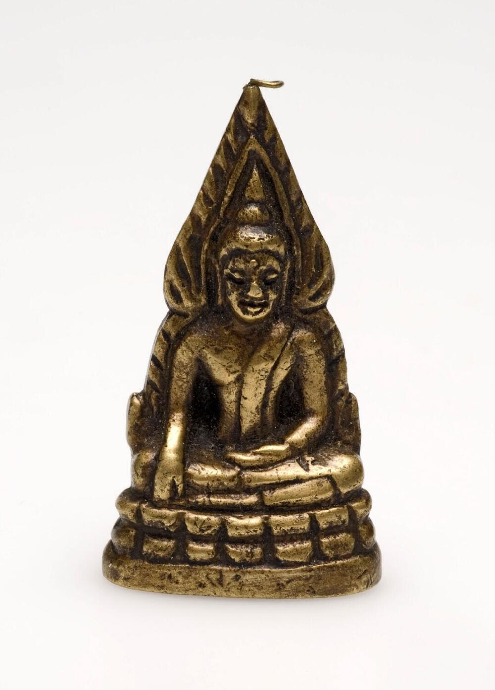 Bronzen hanger met afbeelding van Boeddha