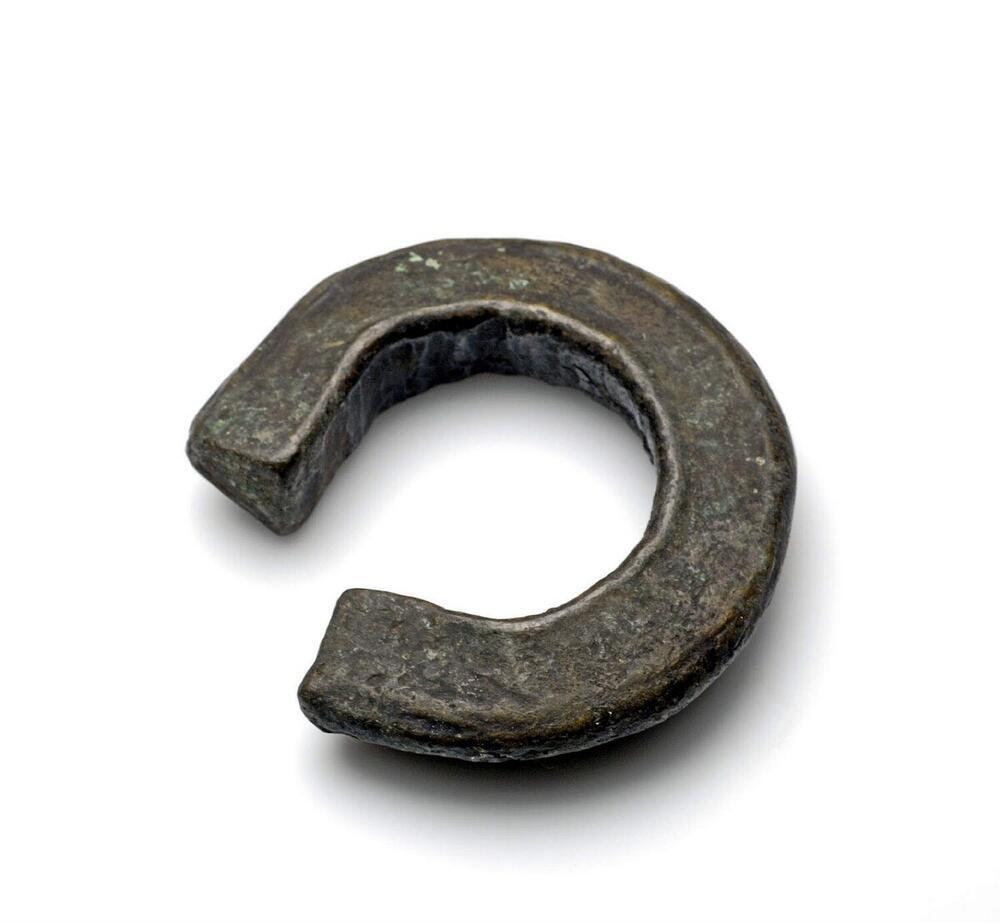 Massief bronzen enkelband