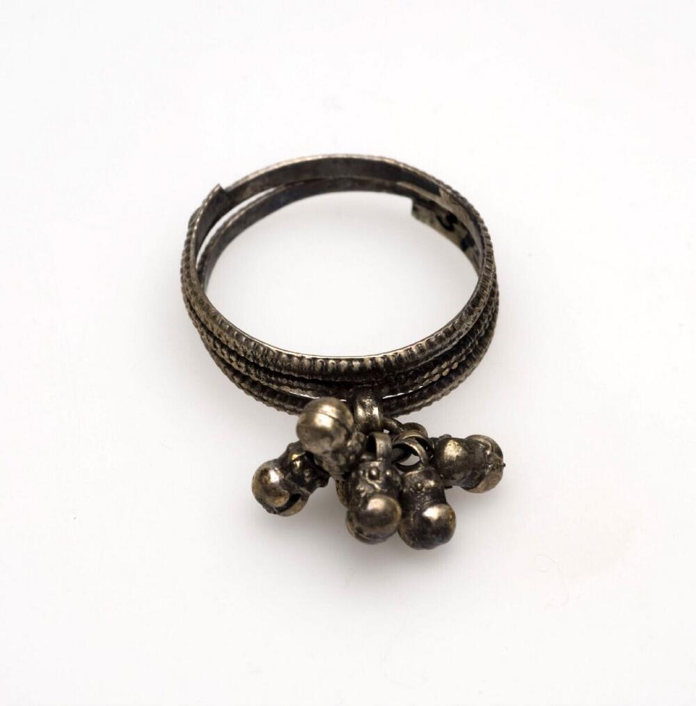Zilveren vrouwen teenring