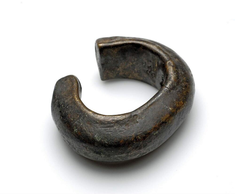 Massief bronzen enkelband