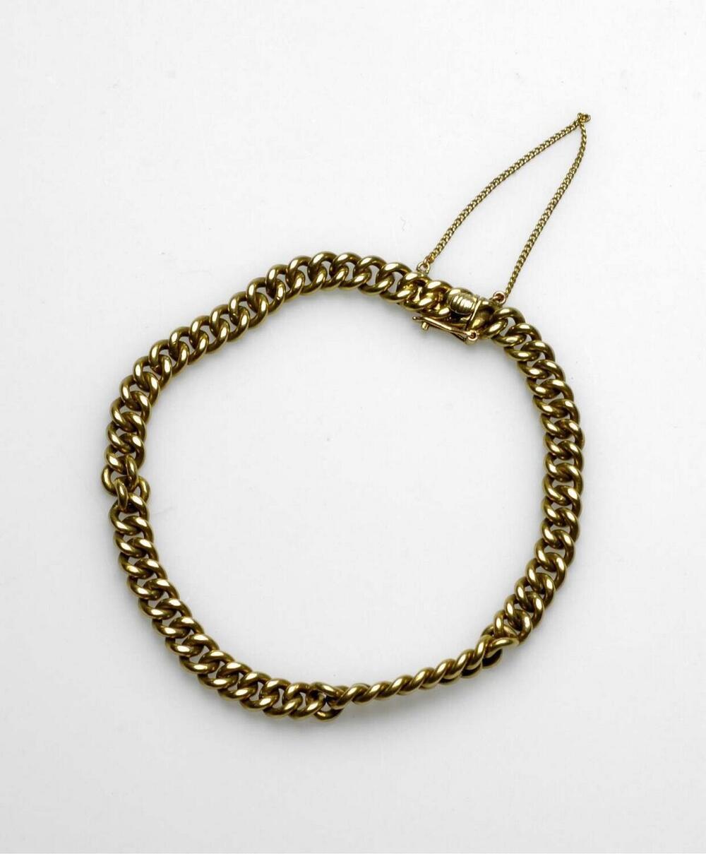 Gouden schakelarmband